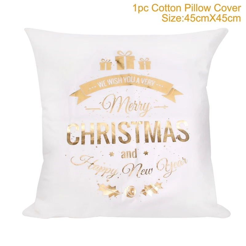 Рождественский чехол для подушки FENGRISE, рождественские украшения, Санта Клаус, Рождественский Декор для дома, новогодний, Прямая поставка - Цвет: New Style Pillow 1