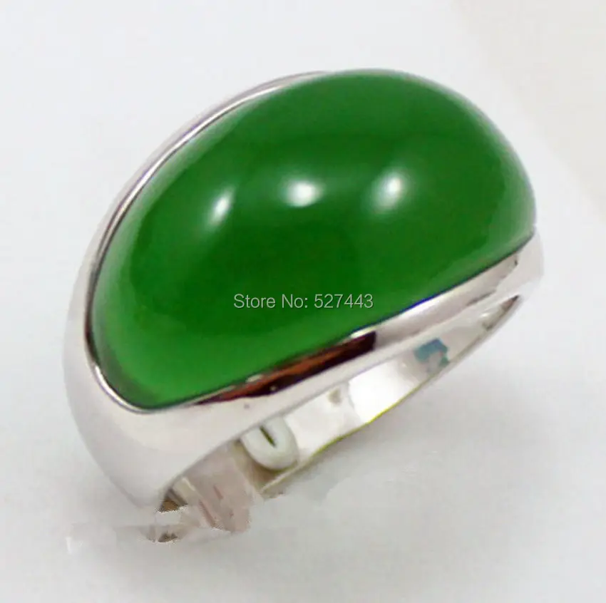 Wholesale &gtgenerous Natural green stone Jewelry ring size: 7-9# | Украшения и аксессуары