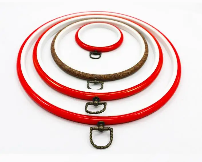 

FREE SHIPPING high quality Plastic hoop Cross stitch embroidery embroidery frame stretch DIY knitting tools