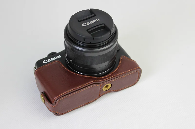 Factory Luxury Digital Camera Half Body Bag Case Genuine Leather Case