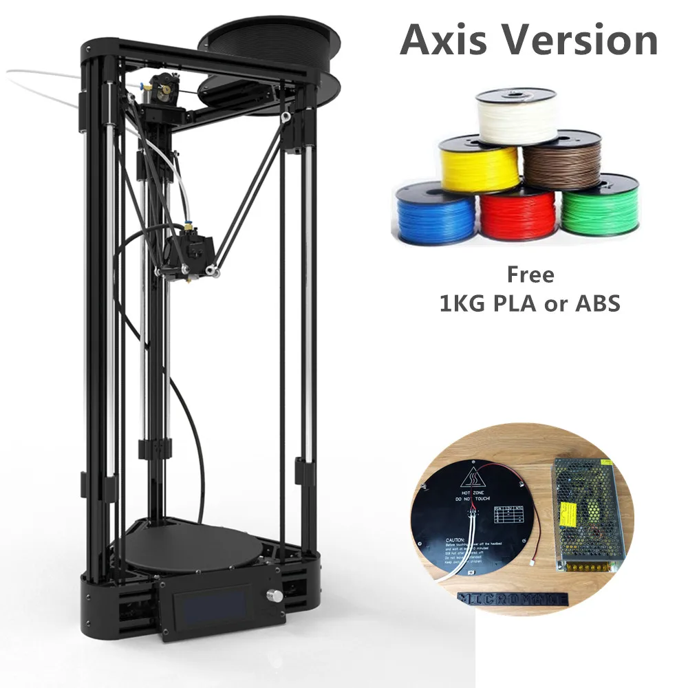 2016 3D Printer auto leveling,Delta 3D Printer Kossel Axis Version DIY ... - 2016 3D Printer Auto Leveling Delta 3D Printer Kossel Axis Version DIY Kit 3D Printer 3D