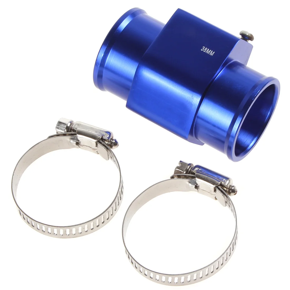 

Water Temperature Temp Sensor Guage Adapter Water Temp Joint Pipe 38mm Aluminium with Clamps
