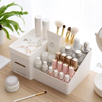 

Cosmetic storage box dressing table storage rack Desktop drawer multi-colored lipstick box wx10161056