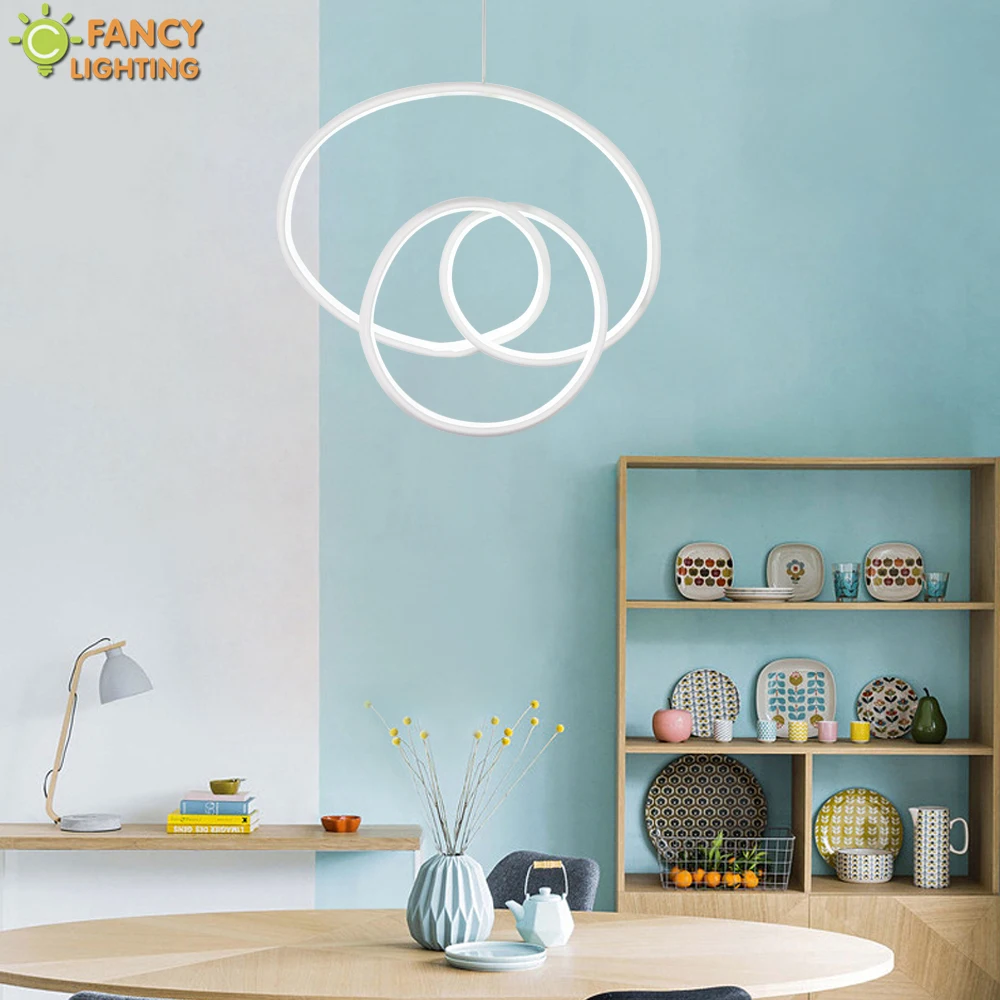 

(Light Source For Free)Nordic pendant lights Silica gel hanging lamp living room/home/bedroom lamp 220V modern light fixtures