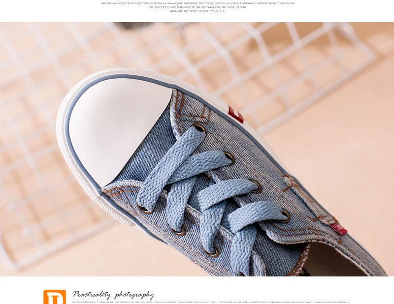 Denim Jeans Boys Sneakers Kids Shoes Girls New 2018 Brand Autumn Fashion Zip Canvas Breathable Casual Rubber Sole Children Shoes 1701 (8)