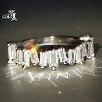 

YaYI Jewelry Princess Cut 12 CT Pink Zircon Silver Color Engagement Rings wedding Heart Rings Girls Party ring Christmas Gifts