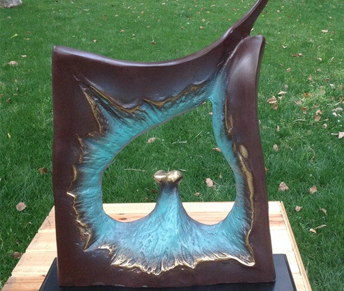 

Art Deco Sculpture Abstract Heart Bronze Statue