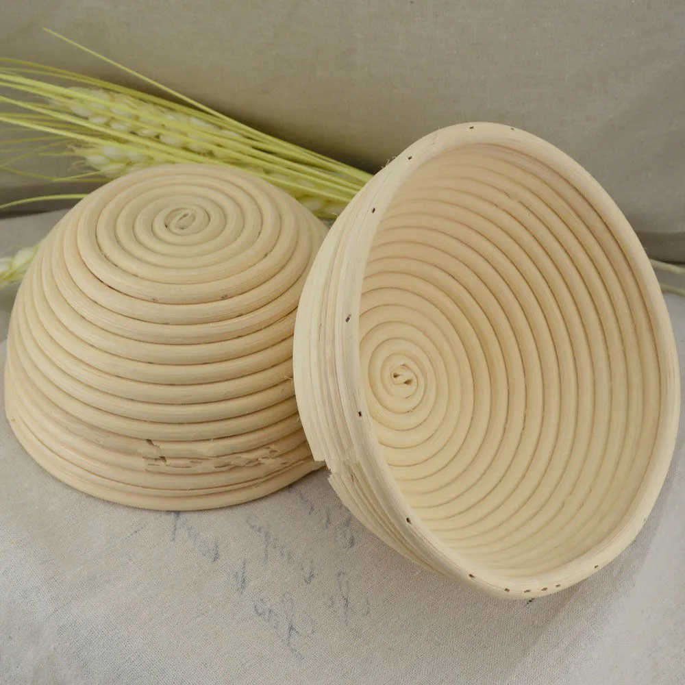 Free Shipping 2x 22cm/9" Round Brotform Dough Bread Proofing