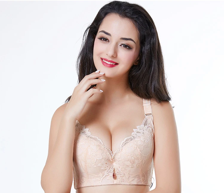 Jerrinut Sexy Push Up Plus Size Bras For Women Underwear Lingeries Women Lace Bra Plus Size Bralette Bra Large Size Women141