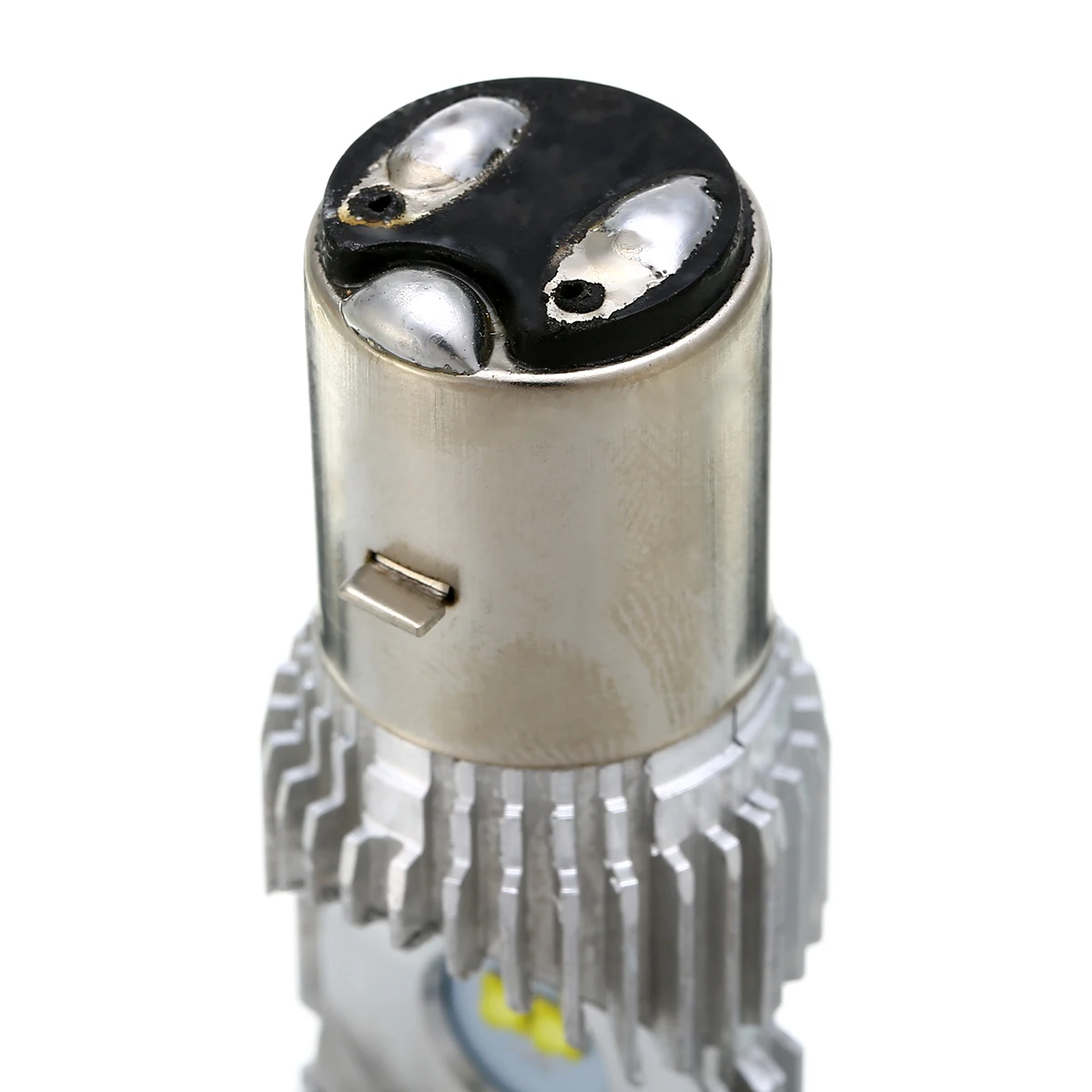 Mayitr 1pc Motorcycle Headlight Bulbs BA20D 20W Dual Side 4LED COB Lamp Scooter ATV Motorcycle Accessories Motor Fog Lights 12V