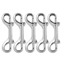 Mousqueton à Double extrémité en acier inoxydable 316, 115mm, qualité Marine, Clips de plongée, porte-clés et chaînes pour animaux de compagnie