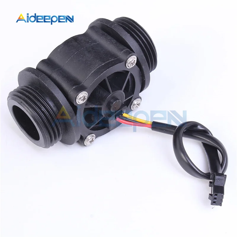 DC 5 V-24 V DN25 поток воды Сенсор переключатель 1-60L/min Жидкостный расходомер счетчик вертикальный/горизонтальный Холла потока Сенсор 12V 18V