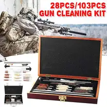 SGODDE 103 шт. Универсальный Набор для очистки G un для винтовки пистолет дробовик профессиональный набор для чистки G набор кистей с коробкой