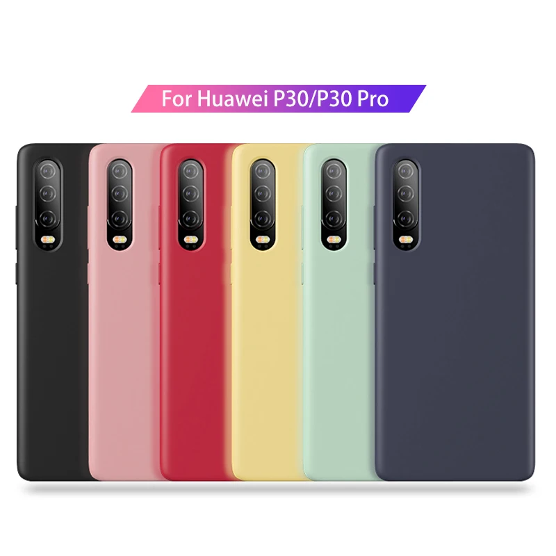 

AZiMiYO For Huawei P30 Original Offical Silicone Case upgrade For huawei P30 Pro all inclusive mobile phone Soft case