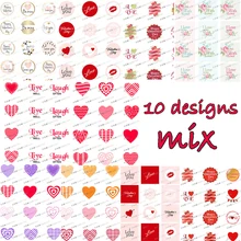 Смешайте романтическую бумагу для украшения шоколада, инструменты для украшения торта на День святого Валентина, принимайте заказ