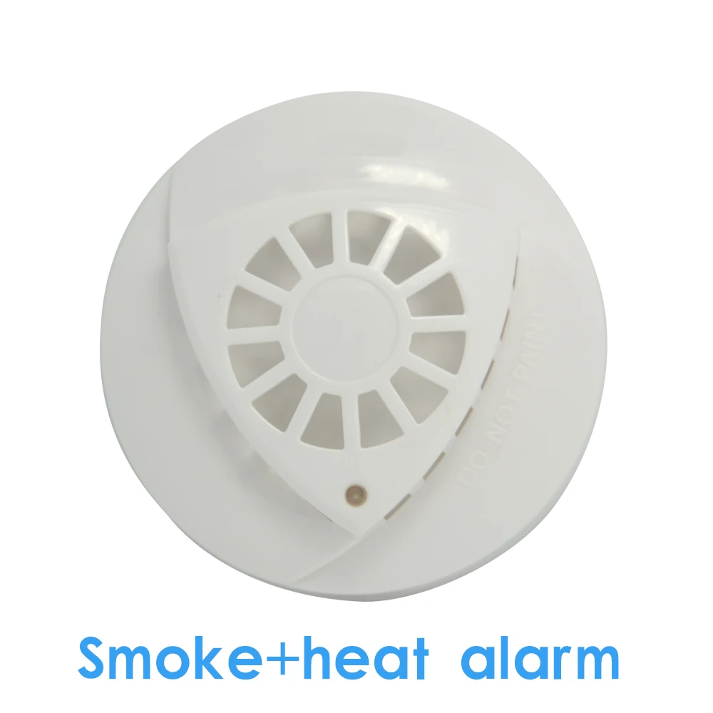 (1 шт.) закрытый потолочный дыма и датчик температуры более 57 градусов охранных Провода детектор дыма температуры пожарной сигнализации