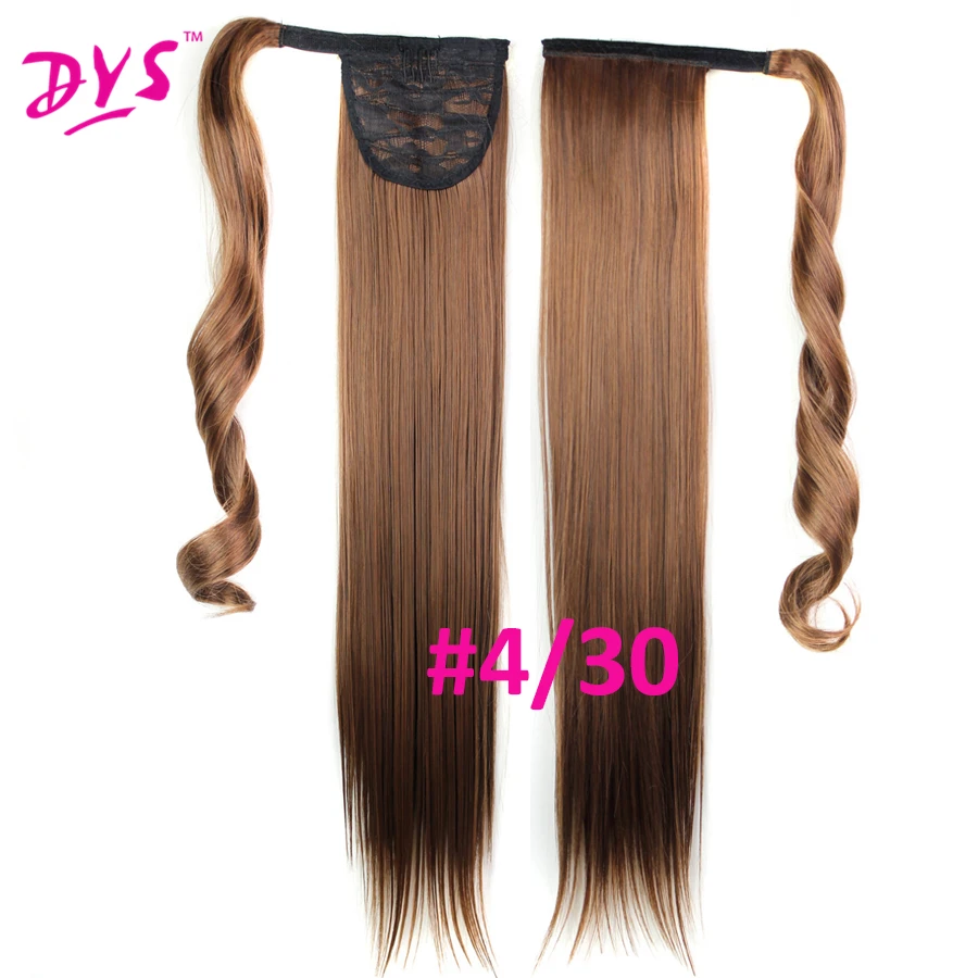 Deyngs 60cm Long Straight Clip In Hair Tail False Hair Ponytail Hairpiece With Hairpins Synthetic Hair Pony Tail Hair Extensions (12)