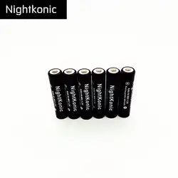6 шт. 1,2 в AAA батарея ni-mh аккумуляторная батарея черный Nightkonic