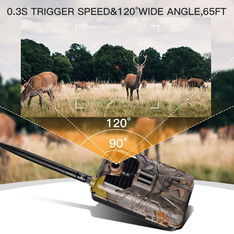  Hc-900Lte 4G Hunting Camera 16Mp 940nm Trail Camera Mms/Sms/Smtp/Ftp Ip65 Wild Camera 44 Led