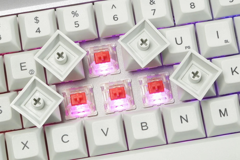  GK68 RGB Aluminum Mechanical Keyboard cherry rgb blue brown black red switch type c hot swappable s