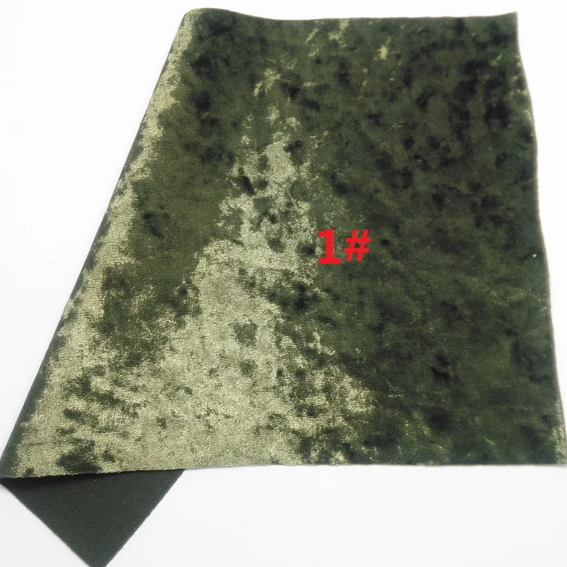 Зеленая блестящая ткань, змеиная искусственная кожа, бархатная ткань, синтетическая кожа для луков А4 " x 11" мерцающий Ming XM169 - Цвет: 1