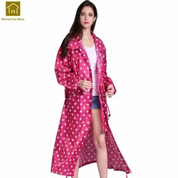 

Rain Trench Coat Rain Clothes Women Long Poncho Raincoat Women Camping Chubasquero Impermeable Motorcycle Rain Cover WKR163