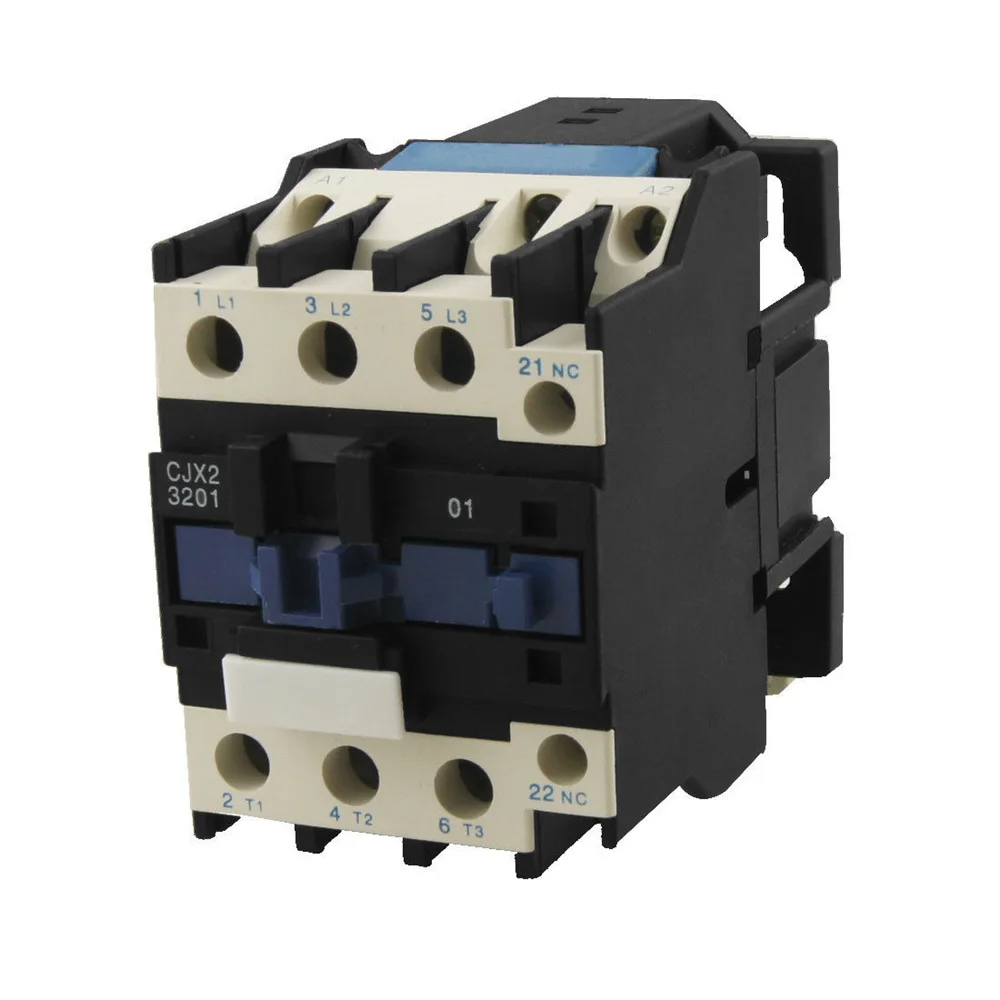 3P+NC( Normally Closed) CJX2-32 AC Contactor Motor Starter Relay 50/60Hz 220VAC Coil Voltage 32A Rated Current DIN Rail Mount 3P+NC( Normally Closed) CJX2-32 AC Contactor Motor Starter Relay 50/60Hz 220VAC Coil Voltage 32A Rated Current DIN Rail Mount