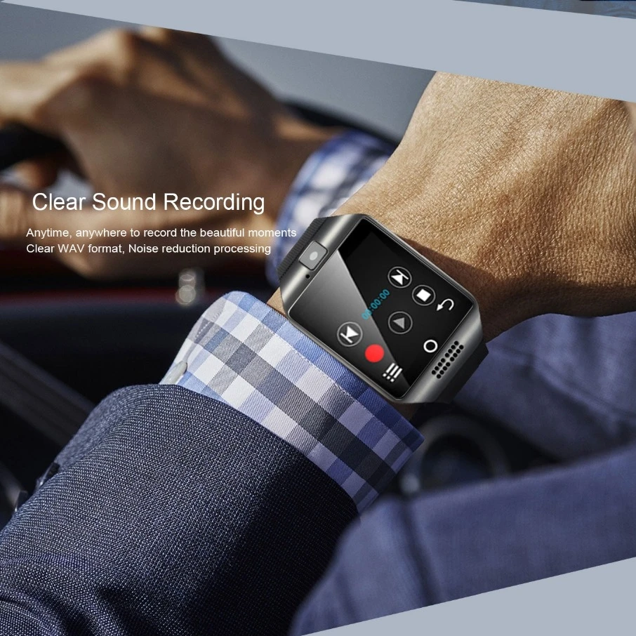 Bluetooth часы Q18 умные часы с поддержкой sim-карт TF ip67 шагомер камера для Android IOS Телефон умные часы для мужчин и женщин
