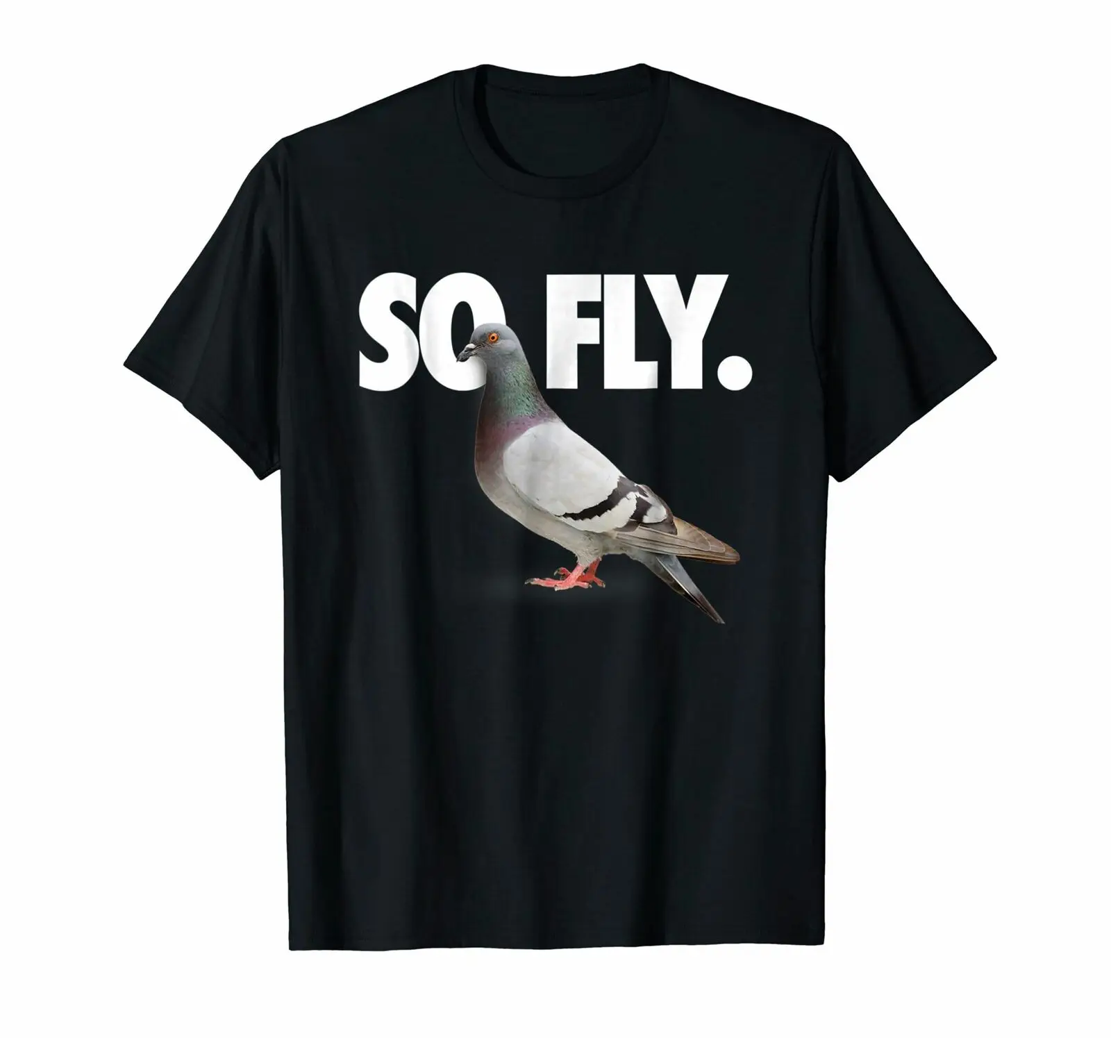 

So Fly Pigeon Shirt Cool Graphic Tees Men Short Sleeve 100% Cotton Tshirts
