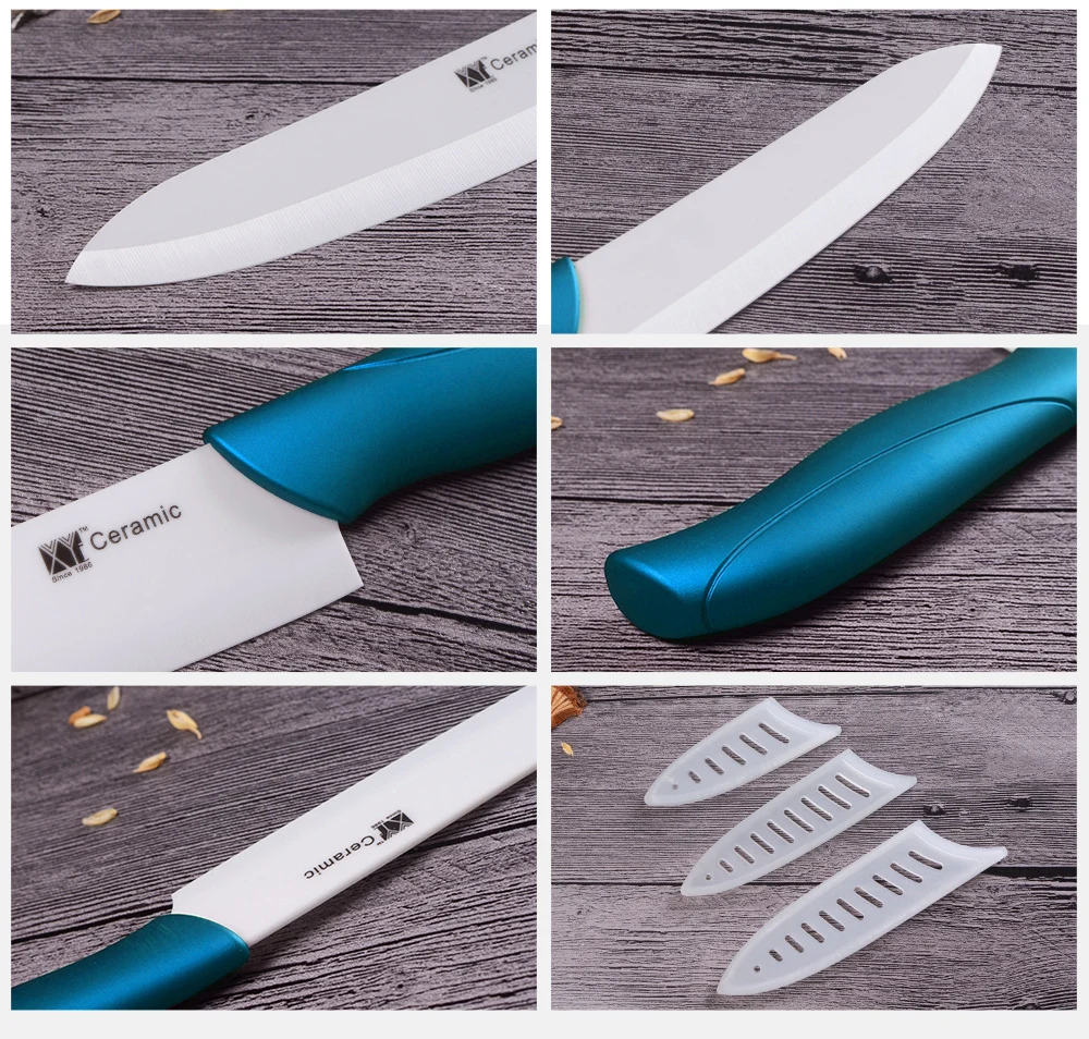 " 4" " дюймовый керамический кухонный нож ABS+ TPR Ручка острое лезвие керамический нож набор из 3 предметов XYj качественный кухонный нож Новое поступление