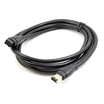 

Plug-and-Play Hot Swap Compat 9 Pin / 6 Pin BETA FireWire 800 to FireWire 400 9 Pin / 6 Pin IEEE 1394B Cable Black Color 1.8m