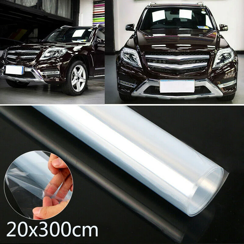 

1pc 300CM*20CM Clear Durable Car Auto Protective Film Auto Repair Abrasion Resistance Vinyl Door Edge Paint Protection
