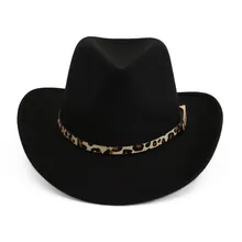 Леопардовая группа фетровые ковбойские шляпы в западном стиле однотонная Имитация шерсти туристическая Кепка открытый Джаз Кепка s Gorras