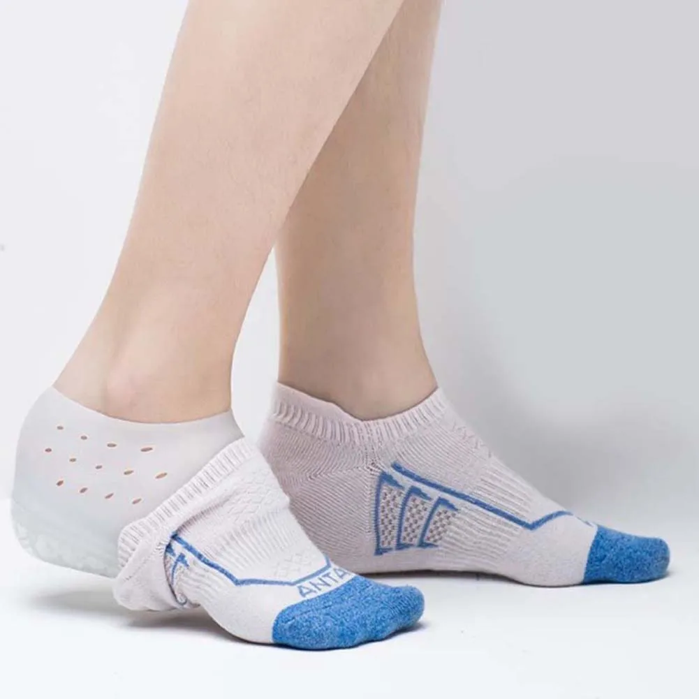 Женские невидимые носки, увеличивающие рост, накладки на пятку, силиконовые стельки, массажные, дышащие, поддержка свода стопы, Женская эластичная обувь Inser