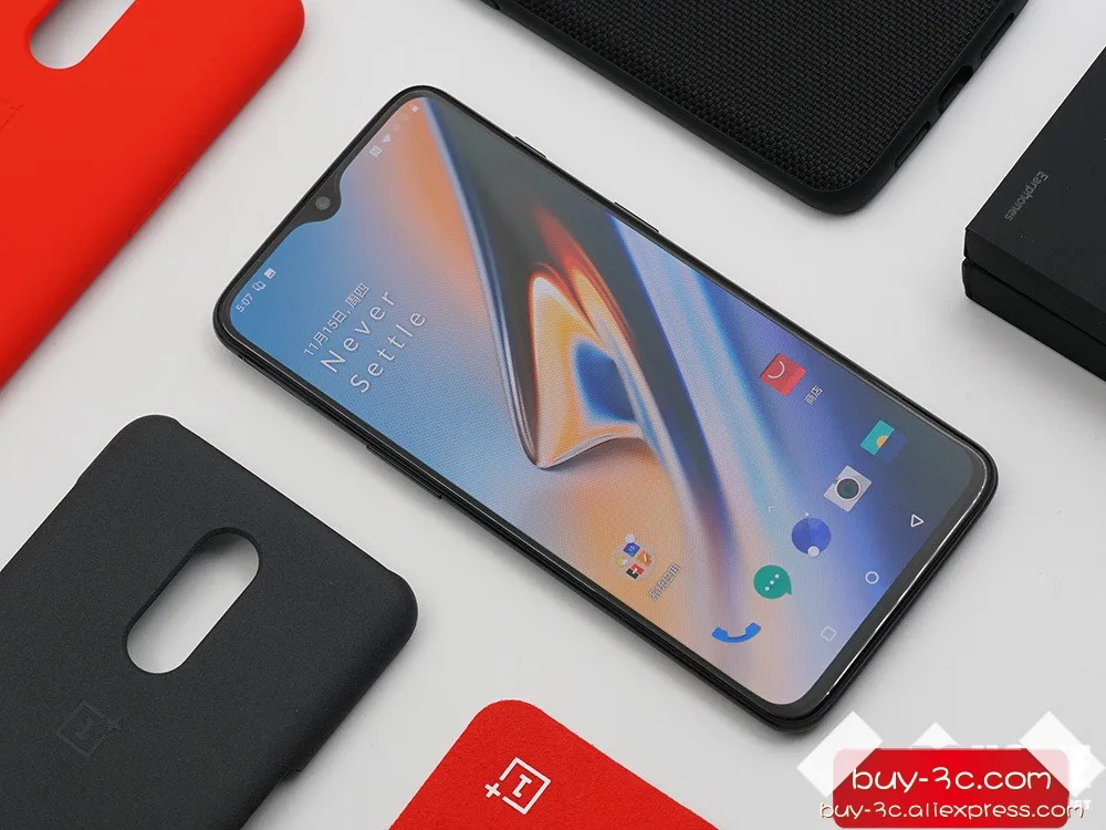 Глобальная ПЗУ 6,4" полный экран Oneplus 6T Snapdrago 845 экран отпечаток пальца 8 ГБ ОЗУ 128 Гб ПЗУ две sim-карты Oneplus6T распознавание лица