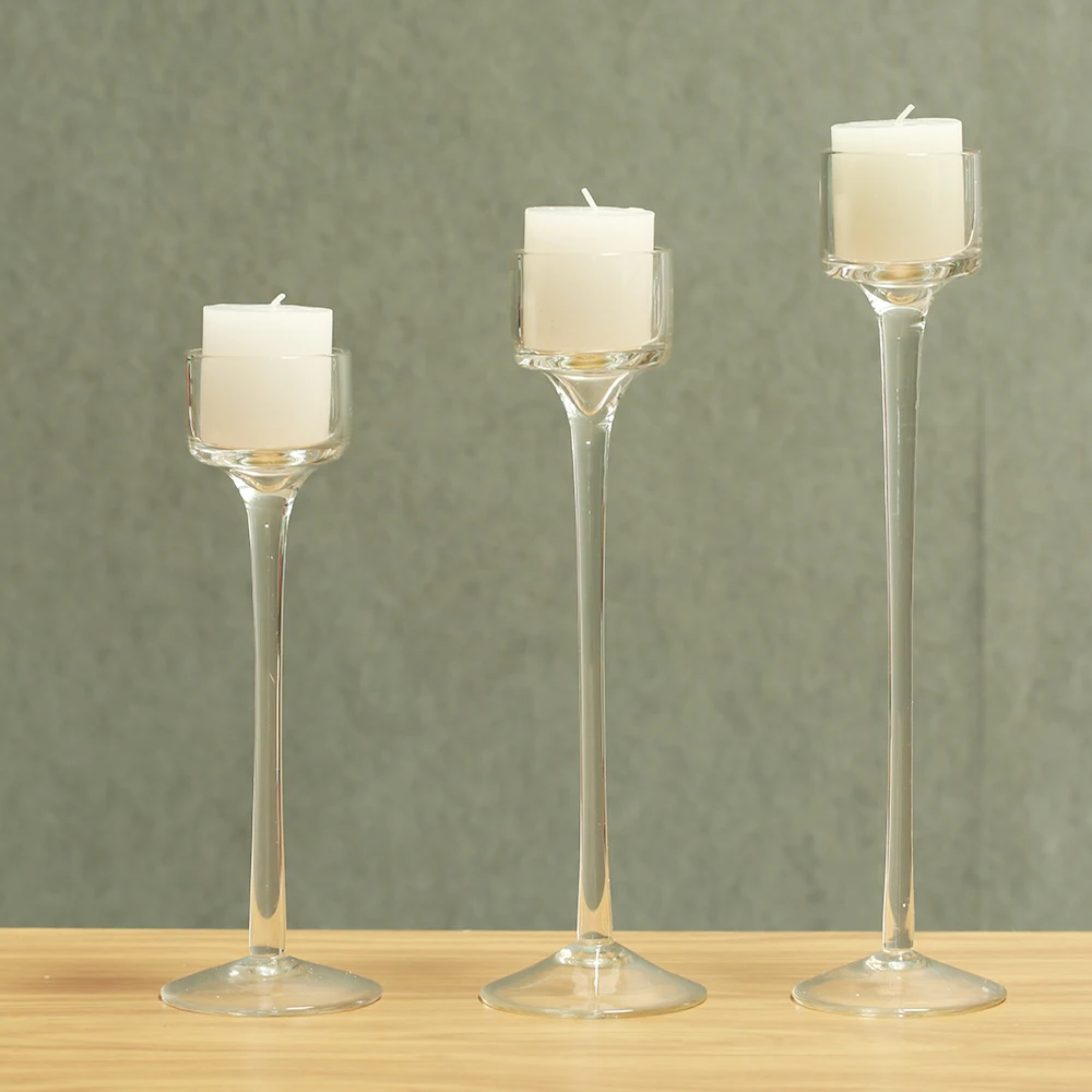 Crystal candle holder glass decorative wedding candles Candleholder