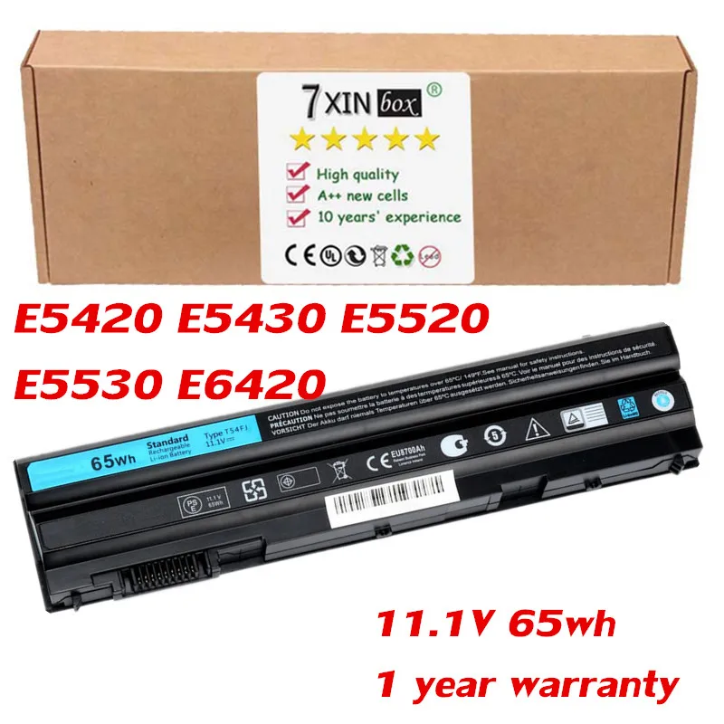 

11.1V 65wh Laptop Battery T54FJ for Dell Latitude E5420 E5430 E5520 E5530 E6420 E6430 ATG XFR E6520 E6530 T54F3 UJ499 X57F1