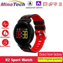 K2 смарт-браслет часы кровяное давление монитор сердечного ритма Обнаружение кислорода в крови водонепроницаемый смарт-браслет для смартфона