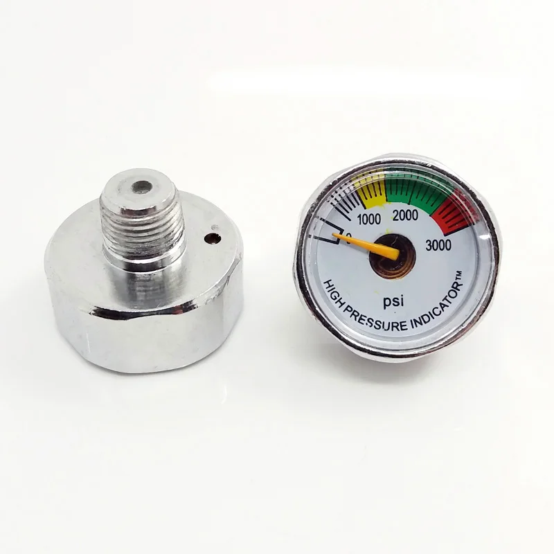 New 3000 PSI Paintball Micro Gauge-Sliver New 3000 PSI Paintball Micro Gauge-Sliver