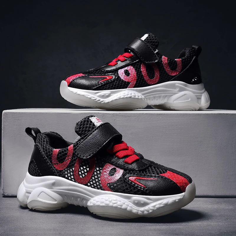 

Hot Sale Boy Running Shoes Kids Stylish Designer Boy Shoes Mesh Children Casual Flat Sneakers Outdoor Breathable Kid Sport Shoes