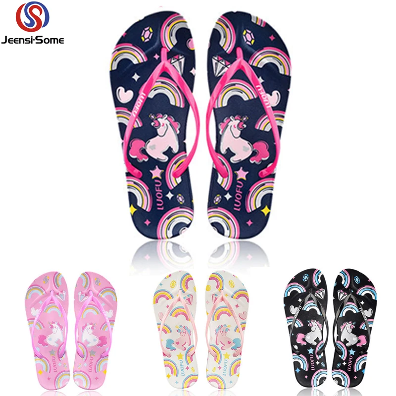 

Unicorn Shoe Children Flip Flops Kids Beach Slippers Baby Barefoot Shoes Kids Swim Water Slippers Girls Sea Shoes Summer 36-40