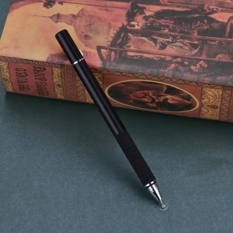 Портативная металлическая емкостная ручка прозрачная проводящая контактная присоска с сенсорным экраном ручка для рисования стилус для планшета iPhone iPad