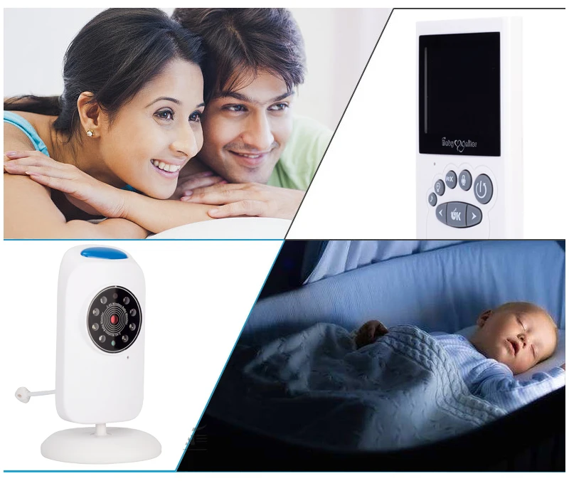 

Hoomall Wireless Baby Monitor Baby Care LCD Screen Camera Video Baby Security 2.40 inch 2 Way Talk Night Vision LED Temperature