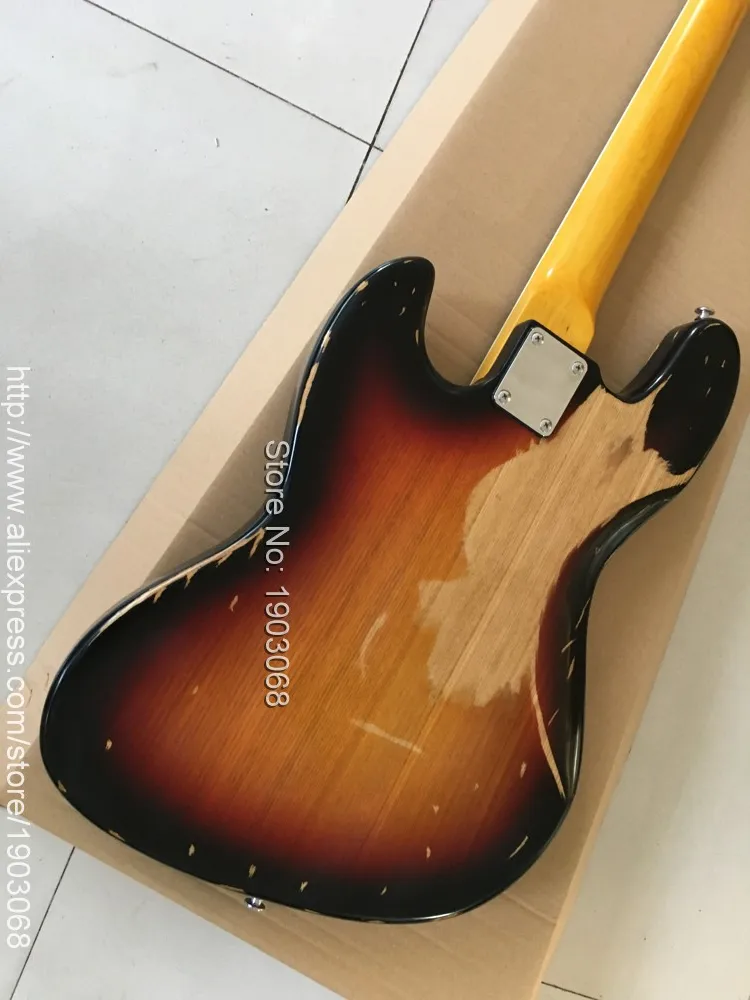 Ограниченная серия, магазин 1958, JOURNEYMAN, RELIC PRECISION BASS, relic aged sunburst, 4 струны, электрический бас