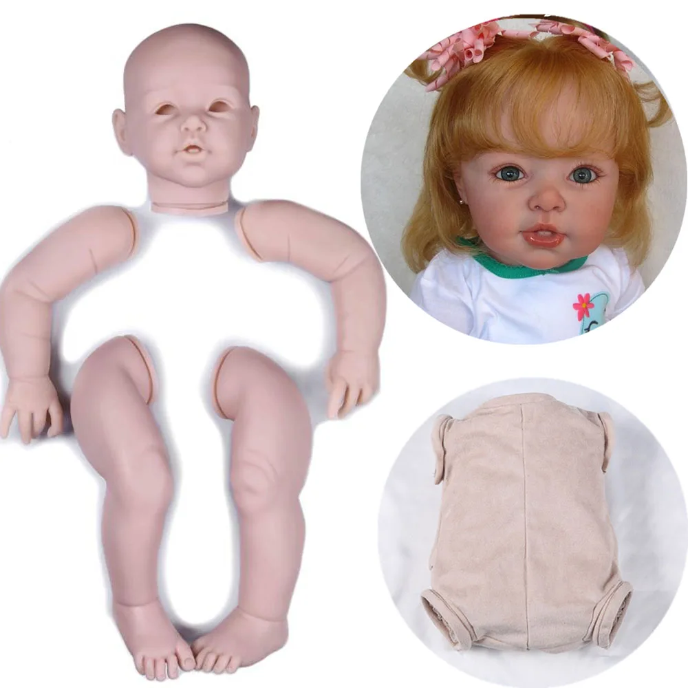 29inch Large Toddler Reborn Kit Unpainted Doll Parts Silicone Kits