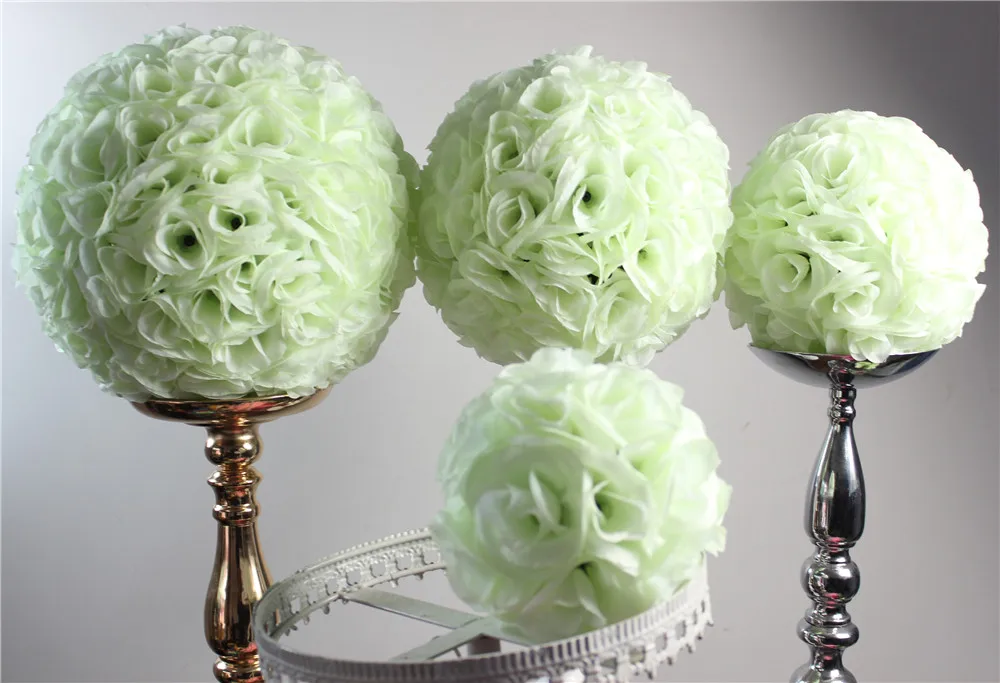 SPR цвета слоновой кости/крем, лидер продаж, искусственные розы цветок мяч для дома/свадебные декорации цветок головы целование шары для свадьбы 25 см