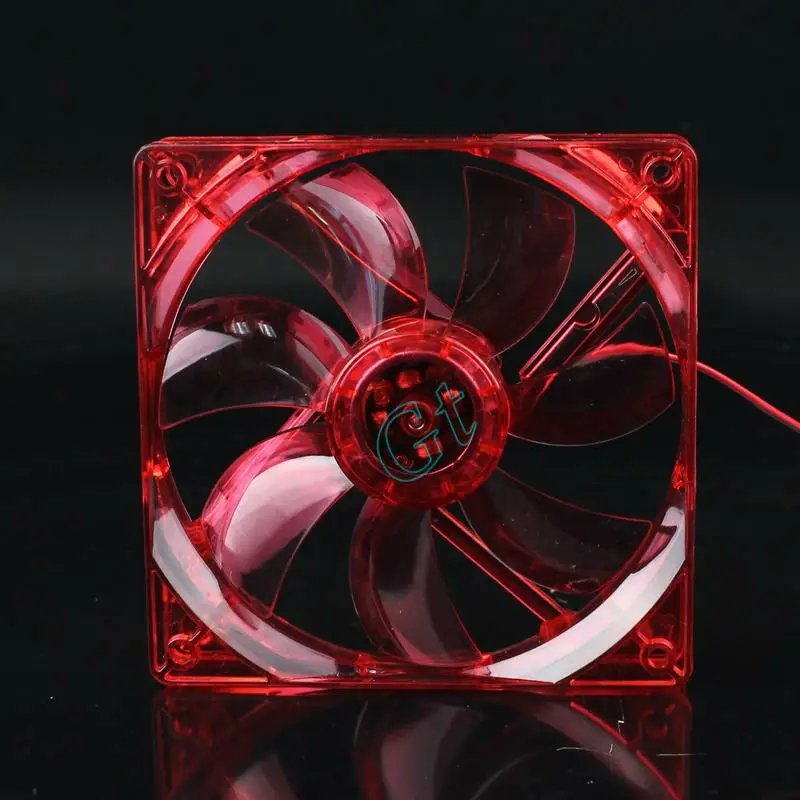 

12025 DC Cooling Fan red Color Case red LED Light 12V 4Pin 120mm 120x120x25mm