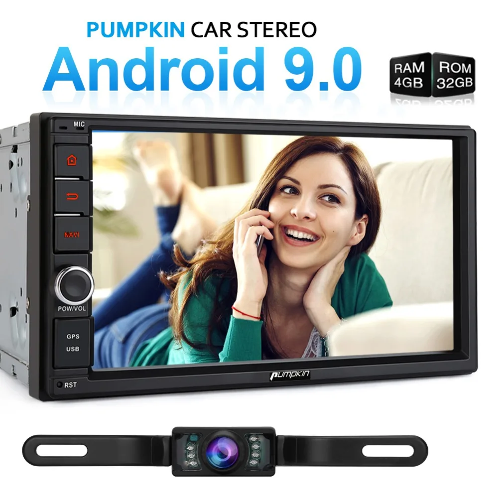 Flash Deal Pumpkin 4GB RAM 32GB ROM 2 Din7"Android 9.0 Universal Car Radio No DVD Player GPS Navigation Stereo Wifi Bluetooth DAB+ Headunit 0