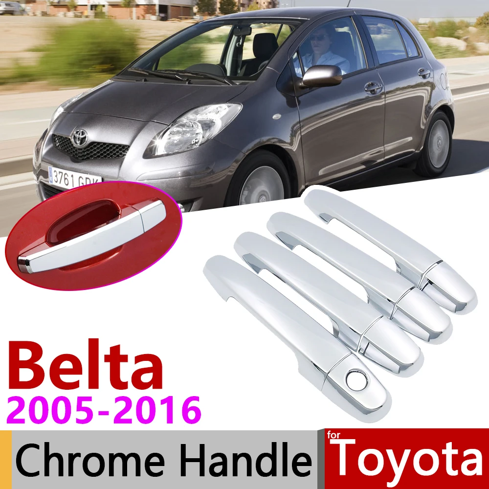 Для Toyota Belta XP90 2005 ~ 2016 хромированная крышка внешней дверной ручки автомобильные