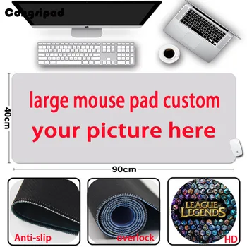 

Custom Personalized 40x90cm Locking Edge design cartoo mousepads Unique DIY on Rubber large Mouse Pad mat PC Computer for CS GO